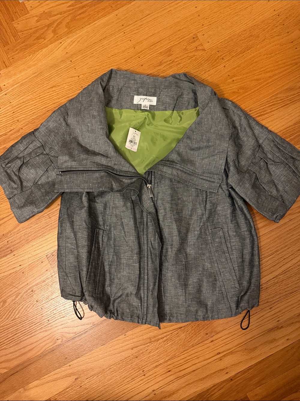 Joséphine studio gray jacket linen/cotton blend